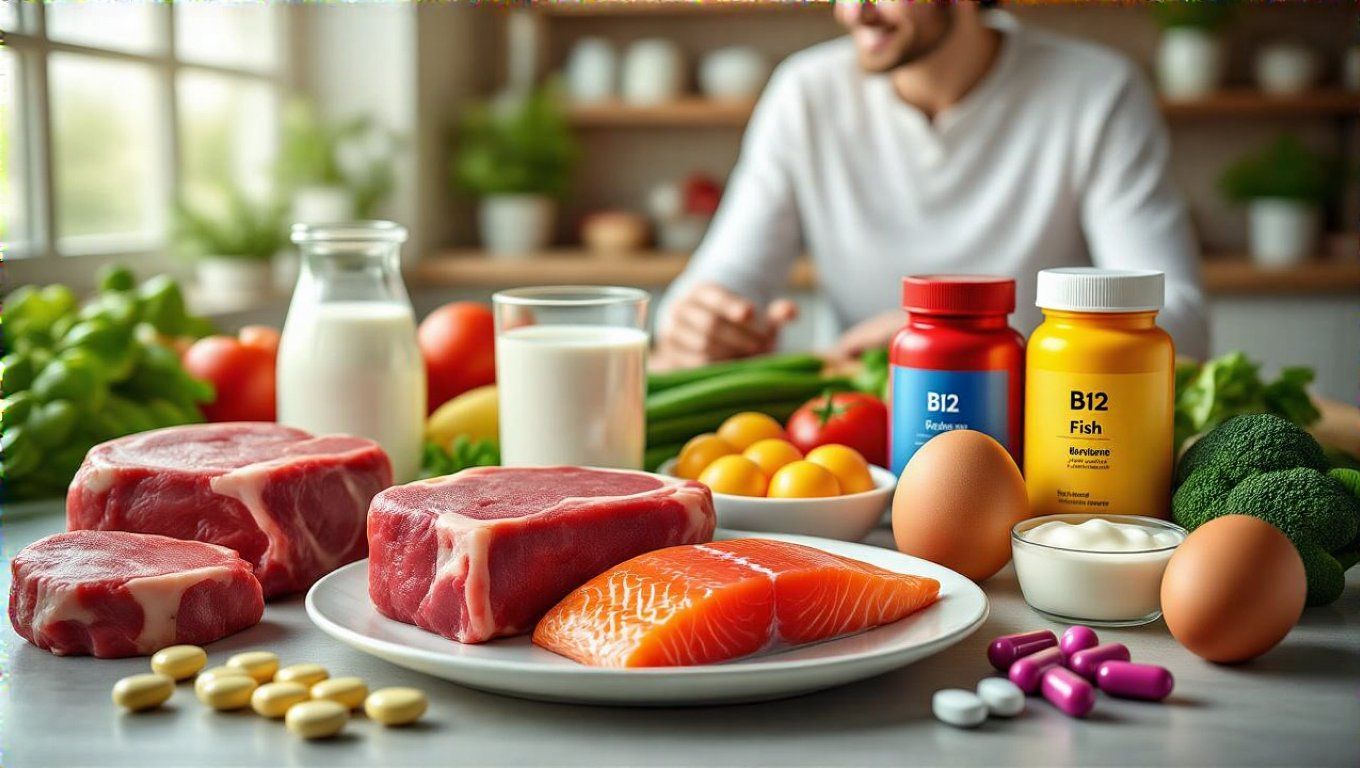 A B12-vitamin legjobb forrásai: hús, tejtermékek és tojás.