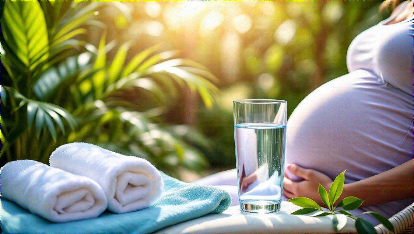 A megfelelő folyadékfogyasztás elengedhetetlen a terhesség alatt.