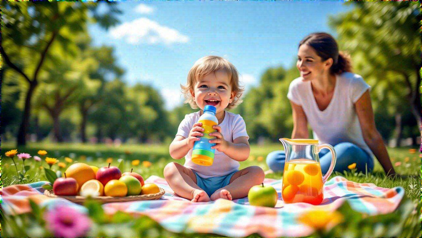 A kisgyerekek napi folyadékszükséglete körülbelül 1-1,5 liter.