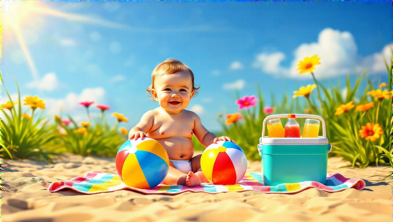 Nyáron a babák hidratálása különösen fontos a hőségben.