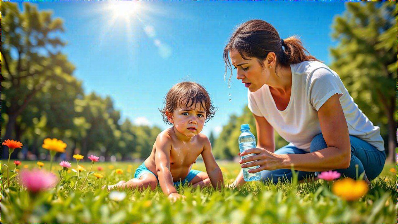 A meleg időjárás és betegség fokozza a kiszáradást.