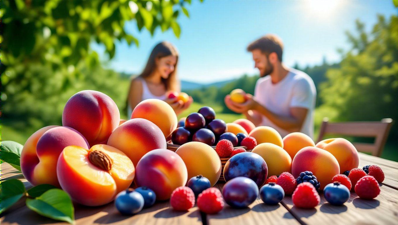 Augusztusban bőséges a friss gyümölcs, ideális hozzátápláláshoz.