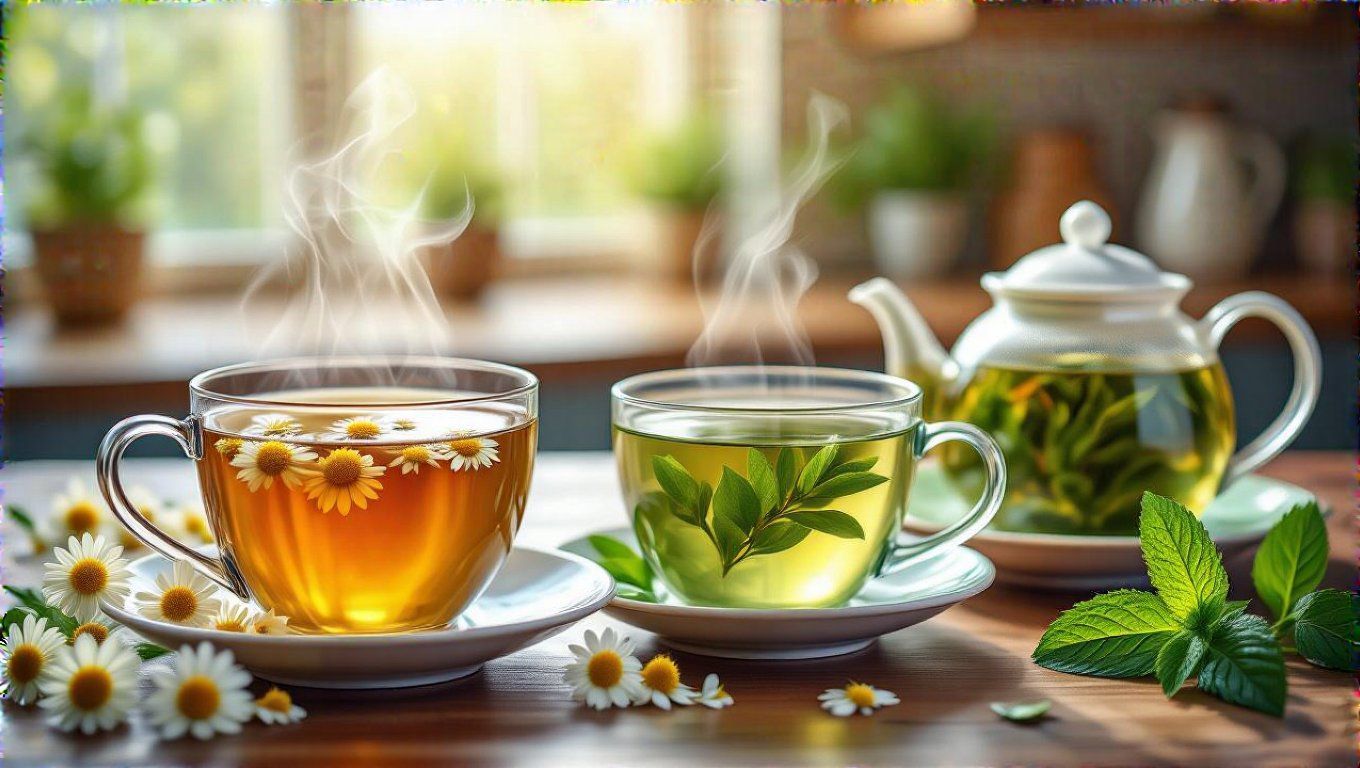 A kamilla, menta és rooibos tea biztonságos választás.