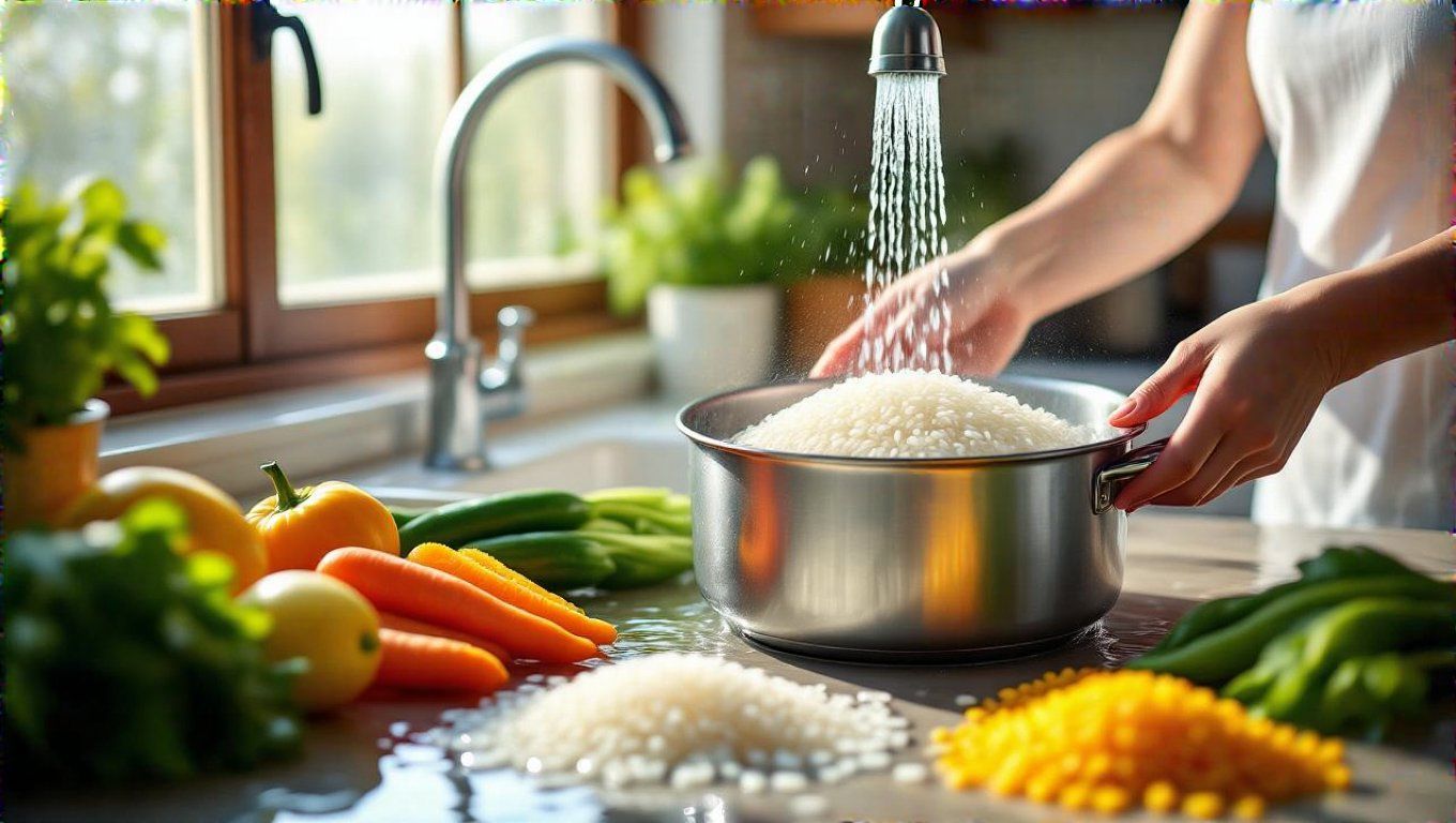 A rizst alaposan öblítsük le, hogy csökkentsük az arzént.