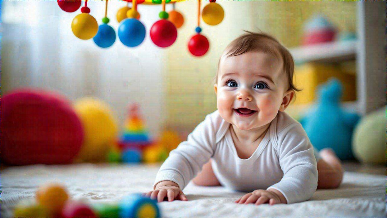 A babák pásztázása segíti a környezetük felfedezését.