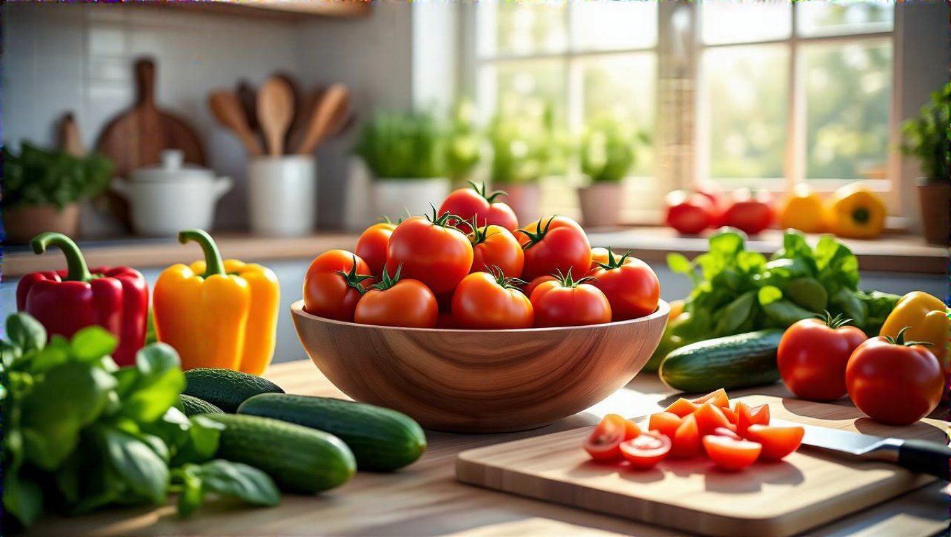 A paradicsom gazdag antioxidánsokban, támogatva a magzat fejlődését.