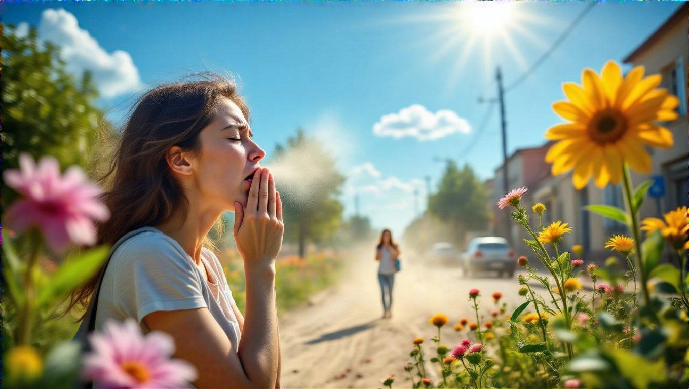 A száraz köhögés gyakran allergének vagy levegőszennyezés következménye.