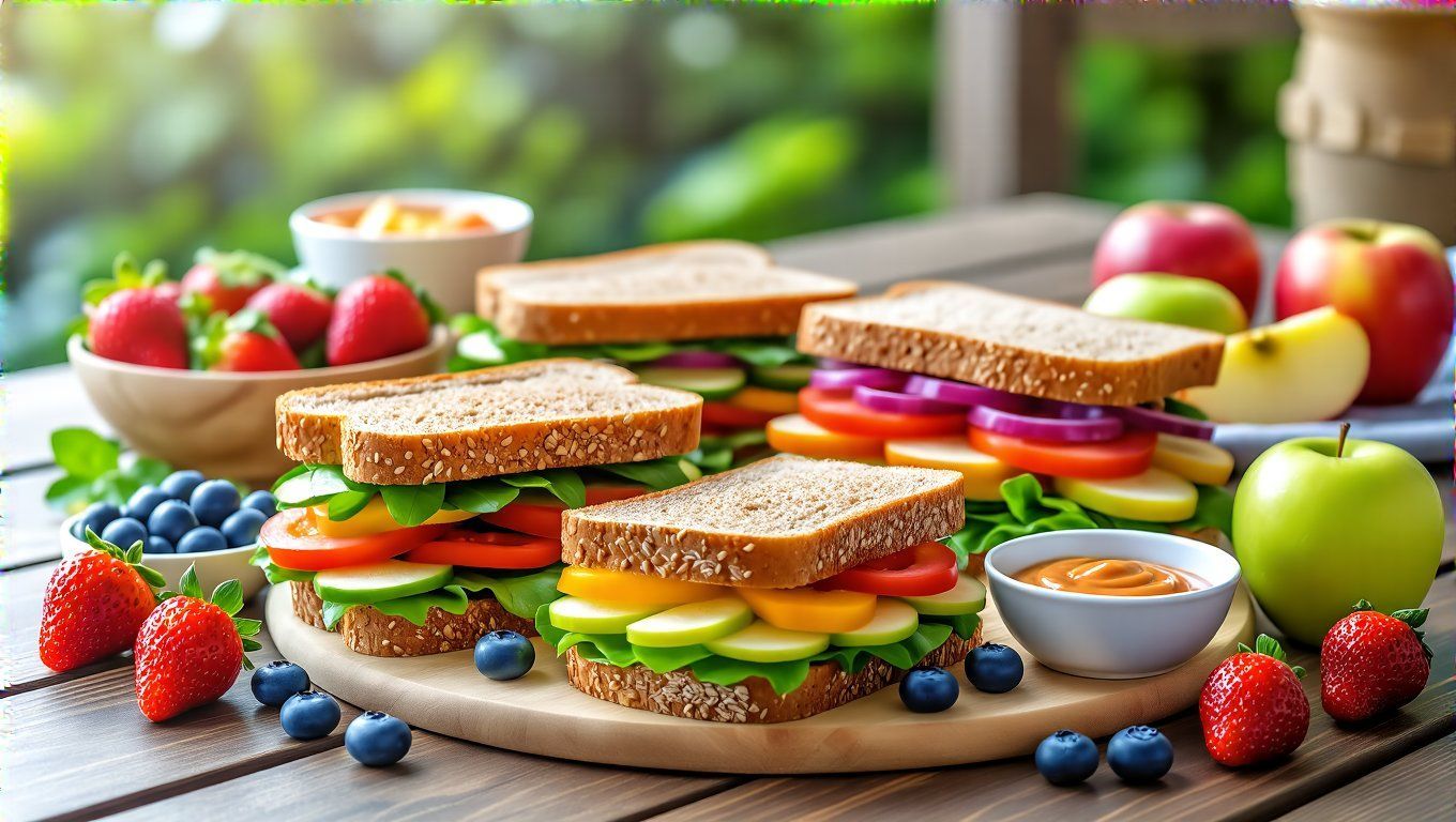 Színes tálalás: vonzóbbá teszi a szendvicseket a gyerekeknek.