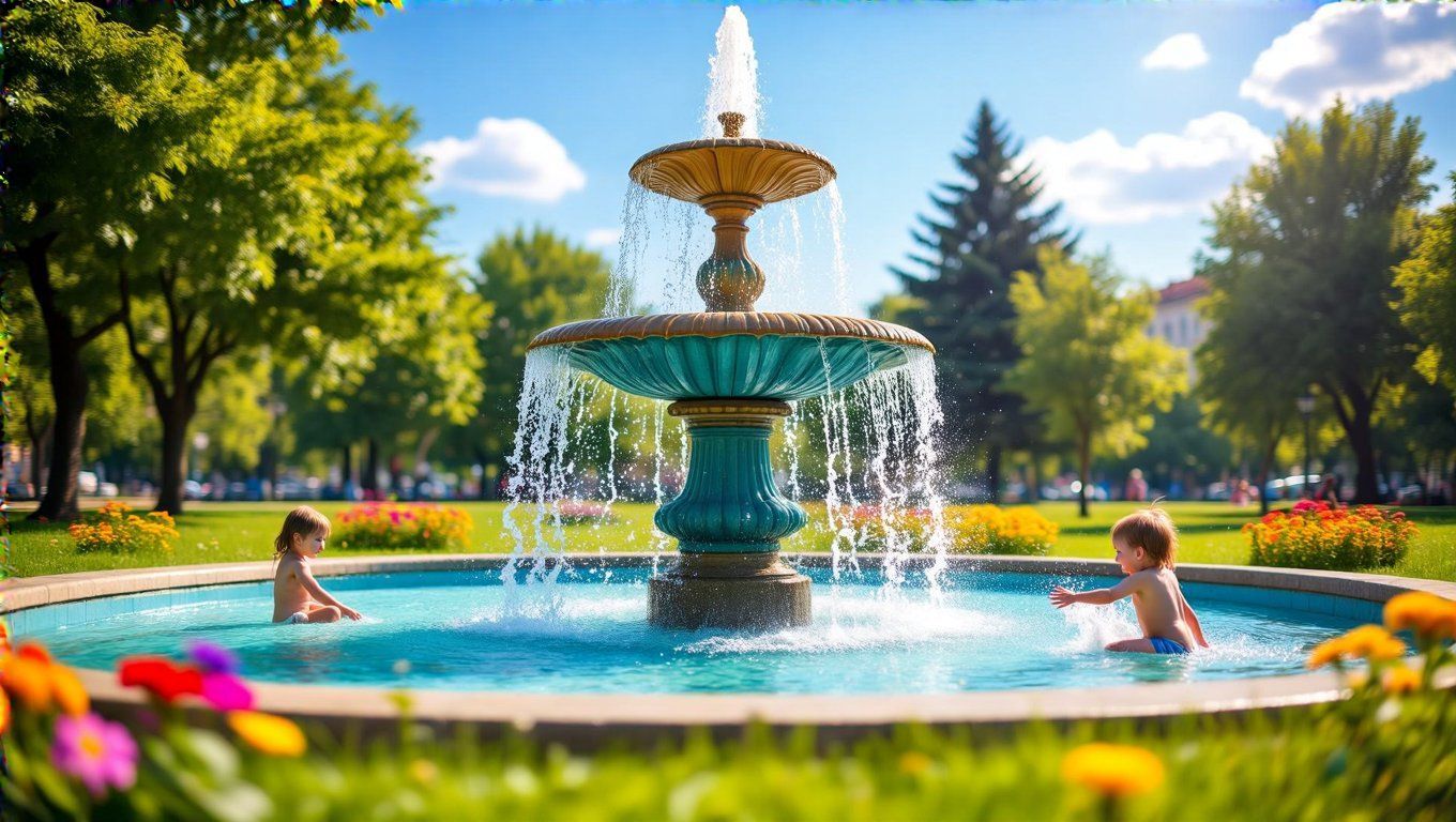 A szökőkutak vízében veszélyes baktériumok tenyészhetnek.