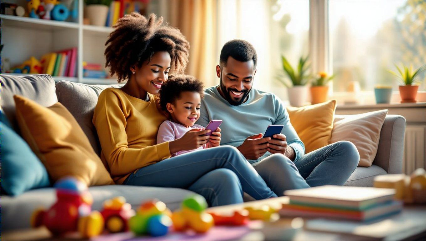 A szülei példák segítenek a digitális egyensúlyban.