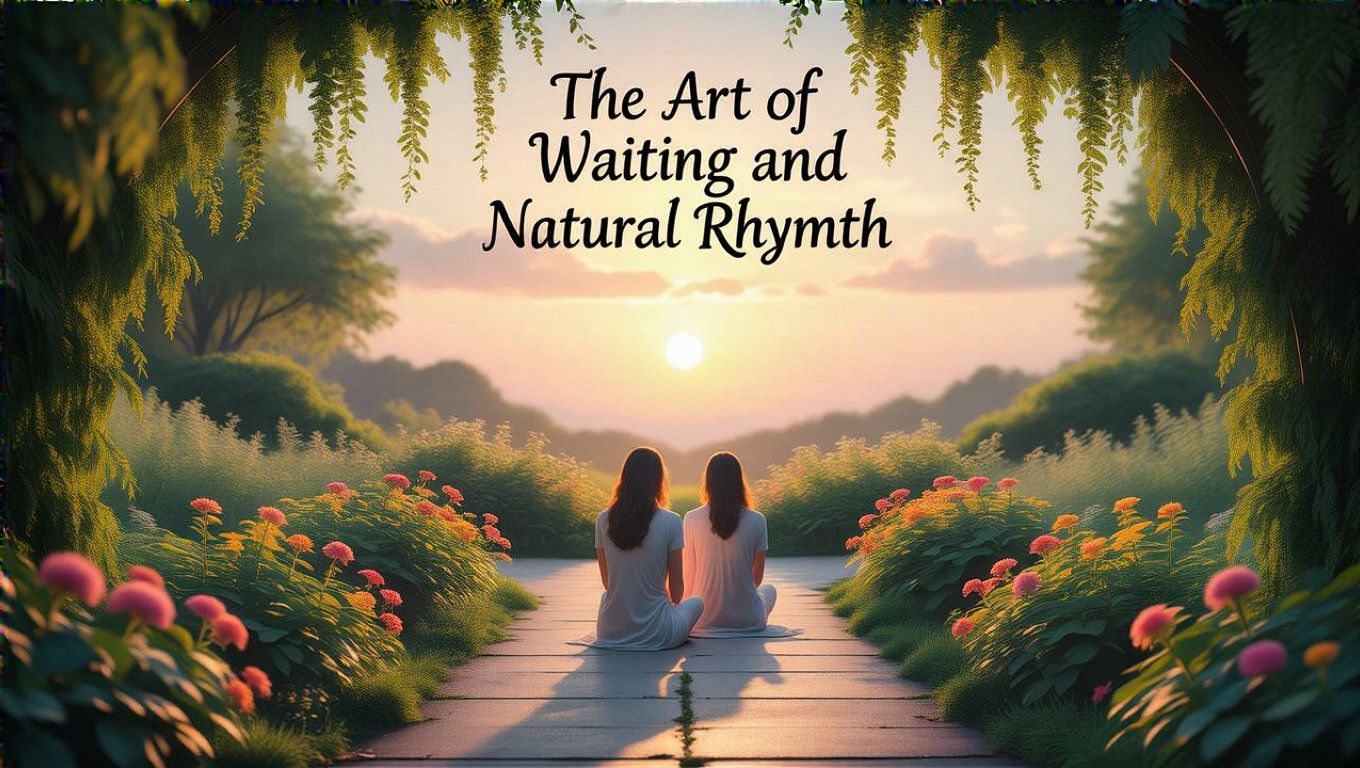 A várakozás segít a belső nyugalom megtalálásában.