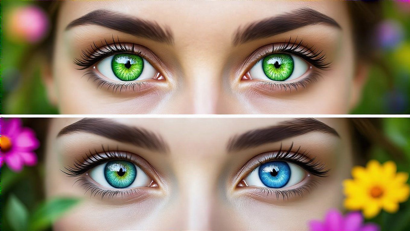 A zöld szemszín ritkasága genetikai variációk összjátéka.