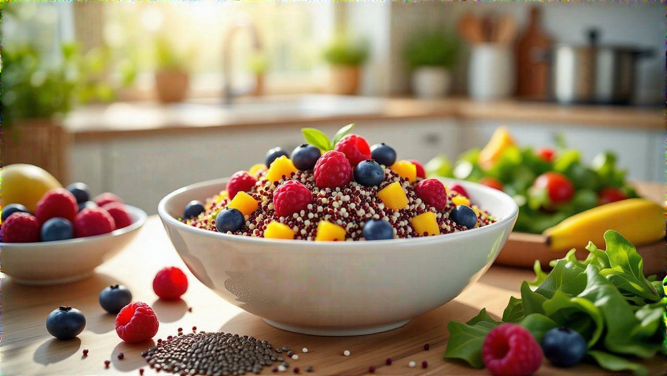 A quinoa gazdag fehérjében és alapvető aminosavakban.