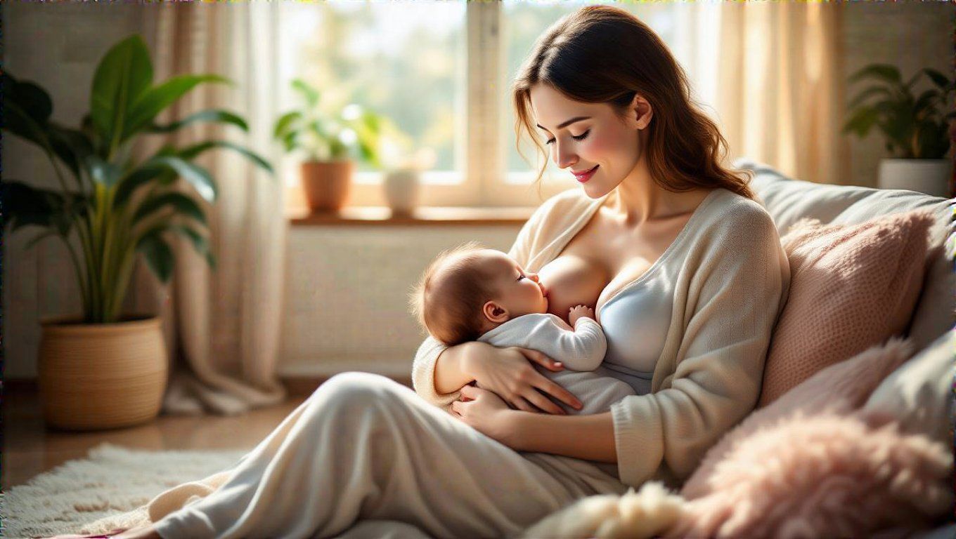 Az anya teste jelez, ha babája jól táplálkozik.