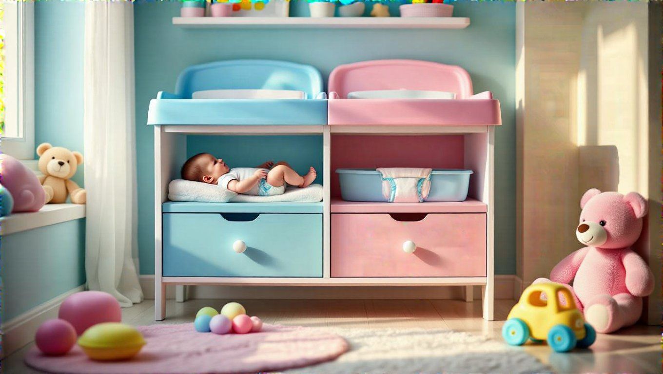 A fiúk és lányok pelenkázása eltérő technikát igényel.