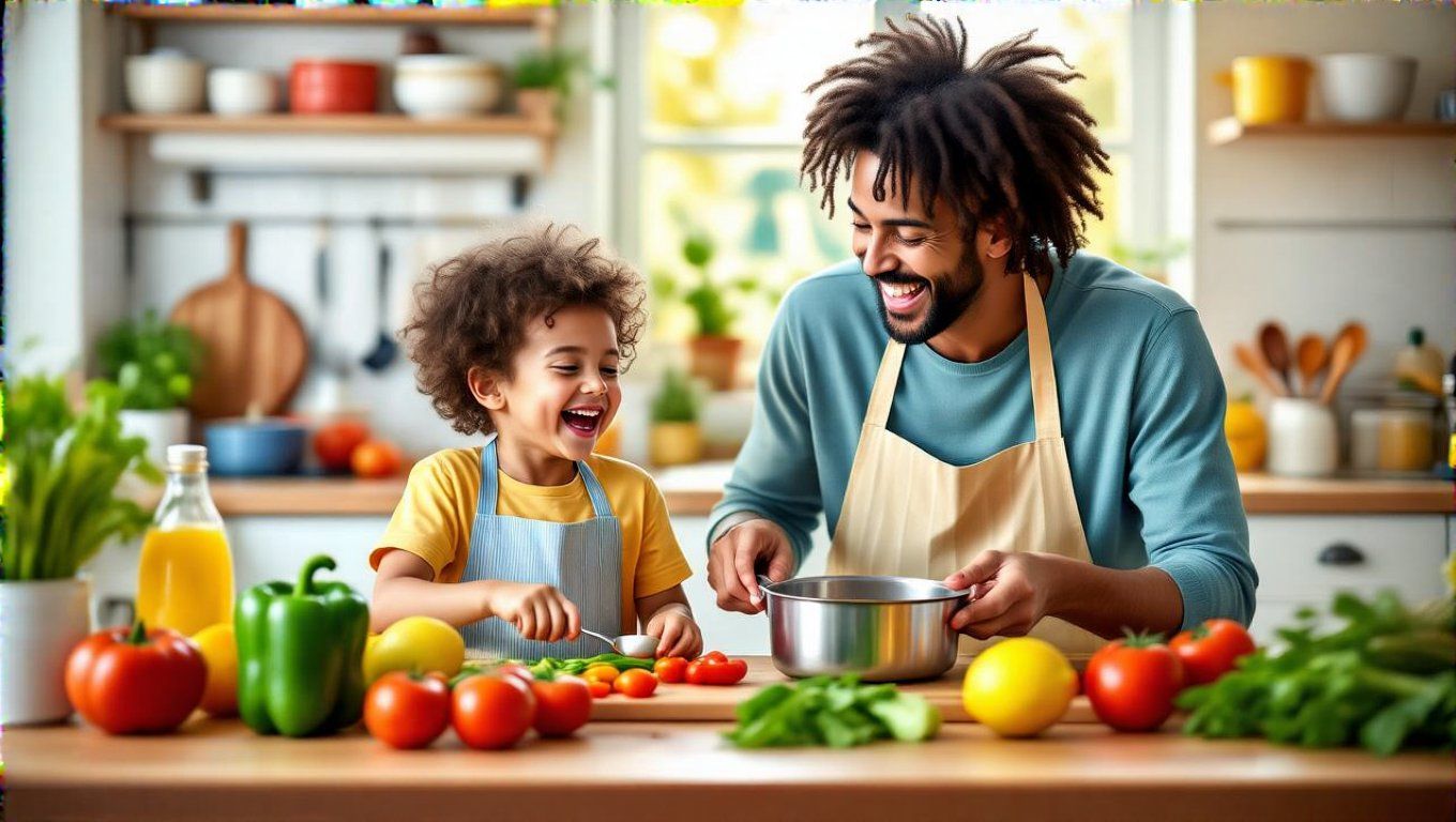 A közös főzés javítja a gyerekek érzelmi jólétét.