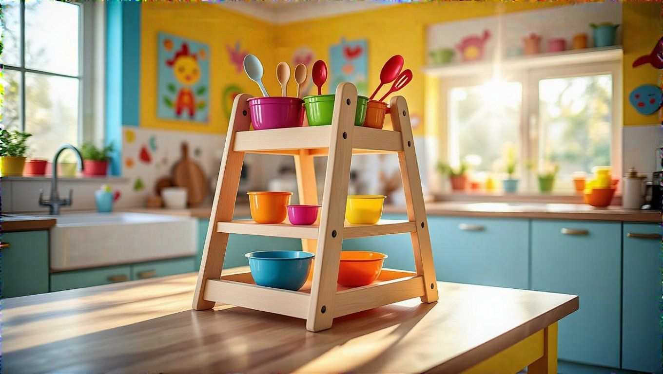 A tanulótorony segíti a gyerekek önállóságának fejlődését.