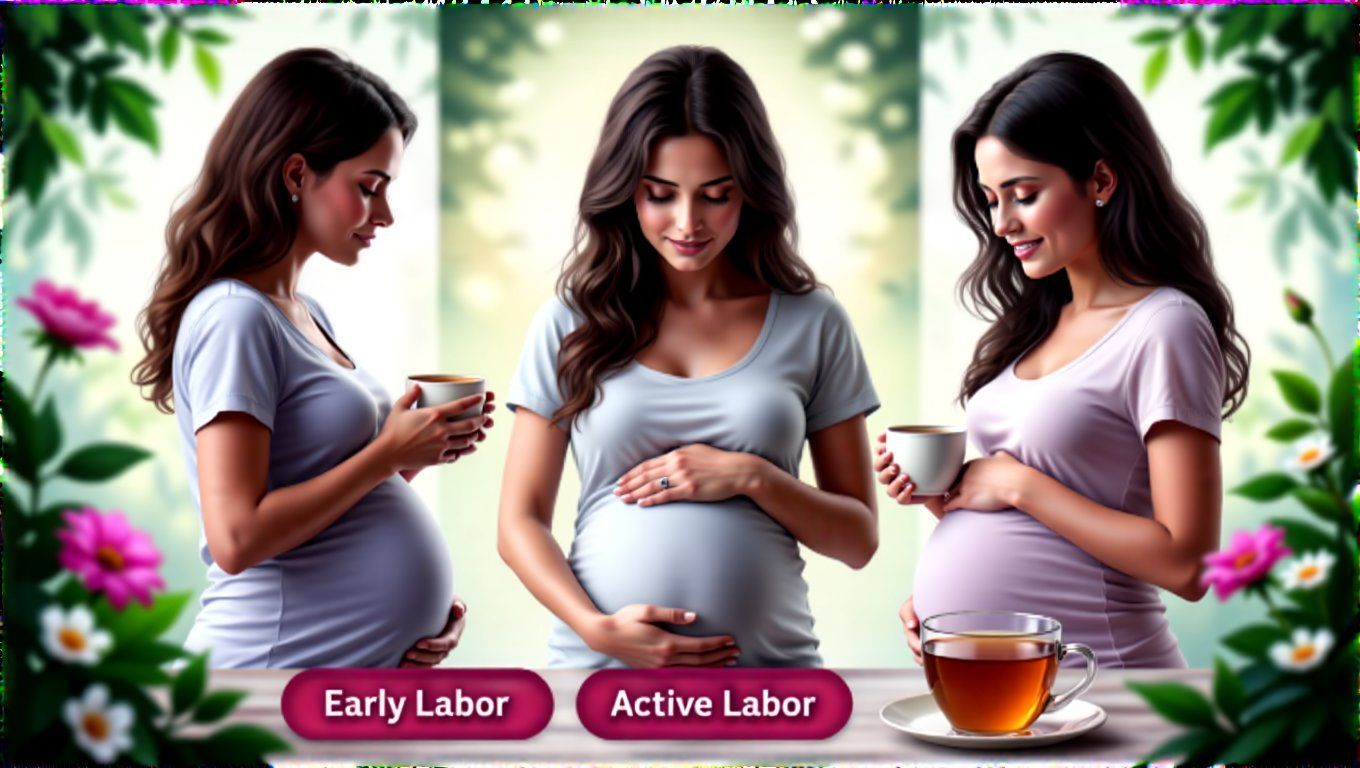 A málnalevél tea támogatja a vajúdás első fázisát.