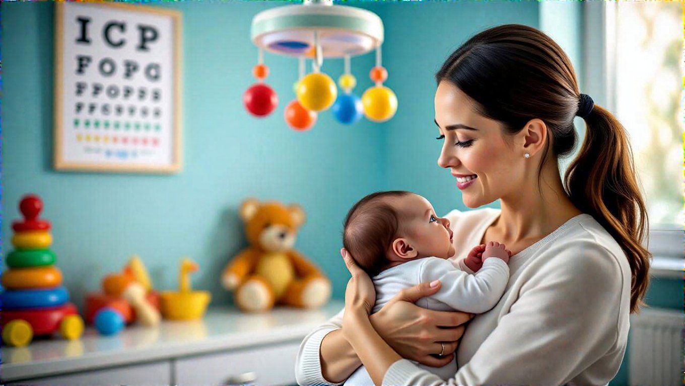 A babák látása hónapokig fejlődik, nem azonnal éles.