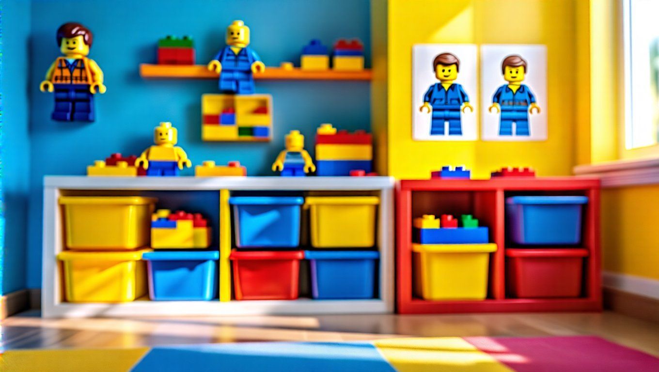 A LEGO kreatív dekorációként is funkcionálhat a gyerekszobában.