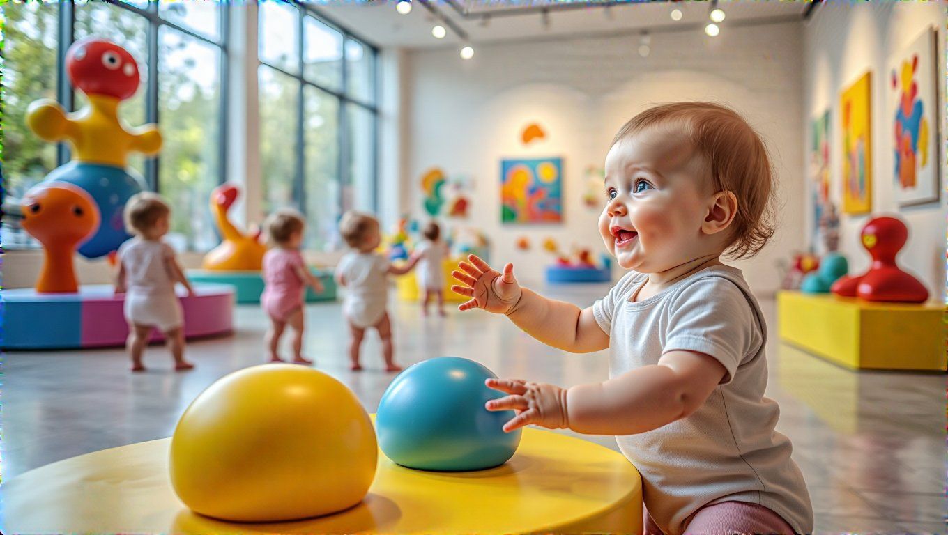 A múzeumok multiszenzoros élményei serkentik a babák érzékeit.
