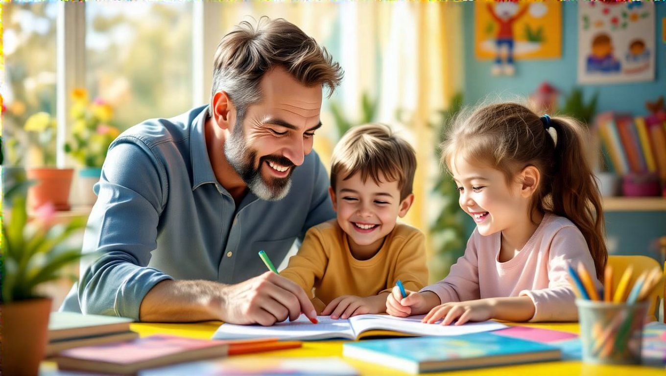 Az apa támogatása növeli a gyerekek önbizalmát és sikerét.