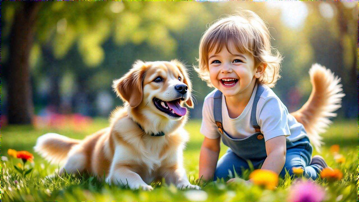 A kutyák segítik a gyerekek immunrendszerének erősödését.