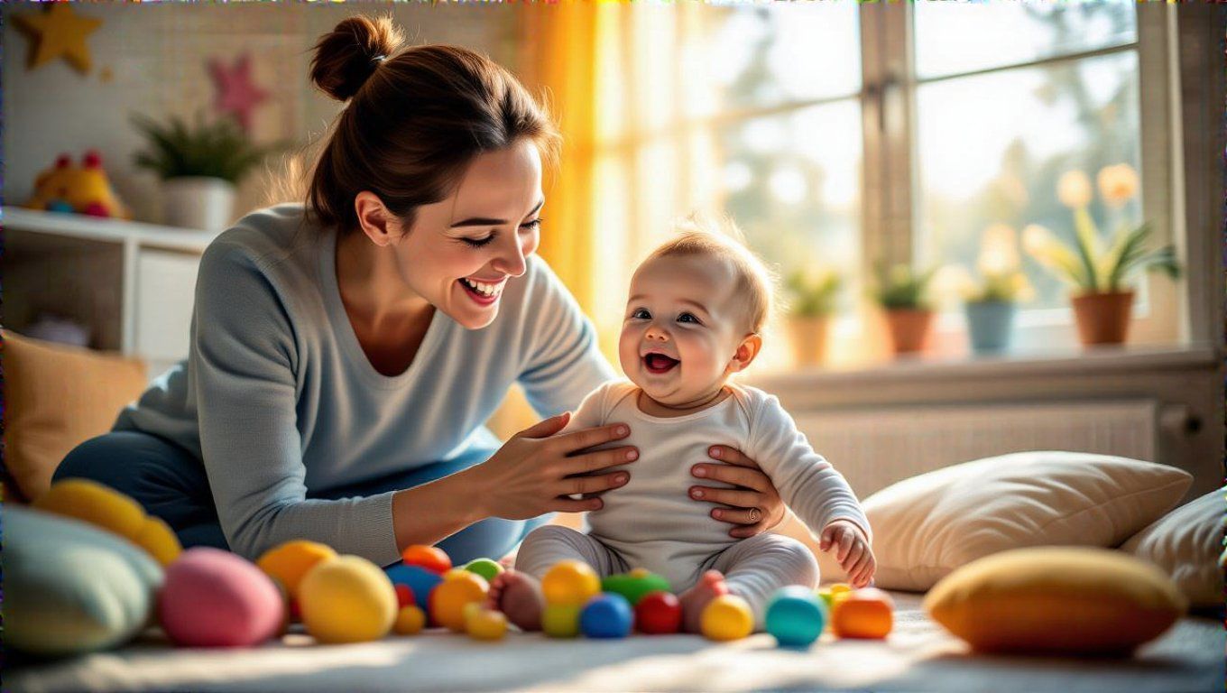 A dajkanyelv elősegíti a baba szókincs fejlődését.