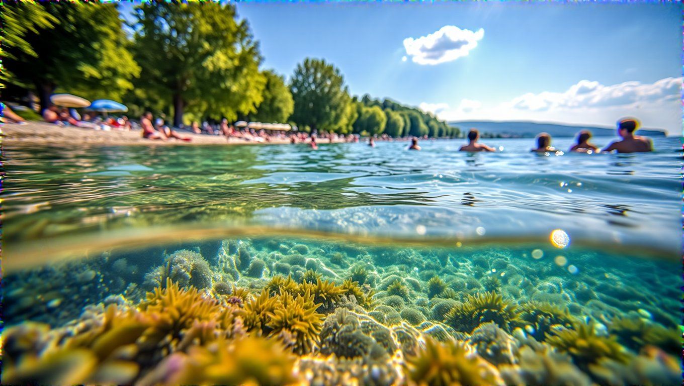 A Balaton vízében a baktériumok szintje alacsony.