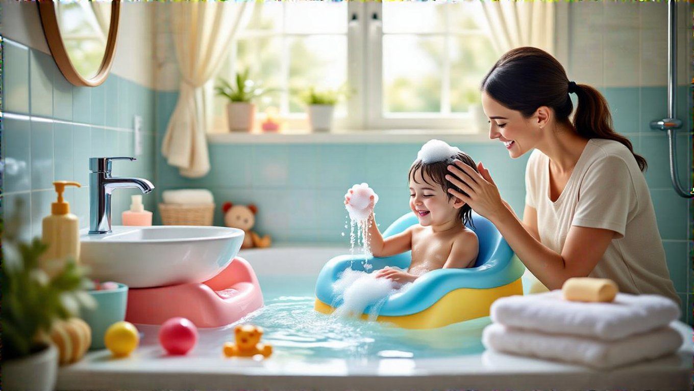 A sírásmentes hajmosáshoz használj játékokat és mesélj!