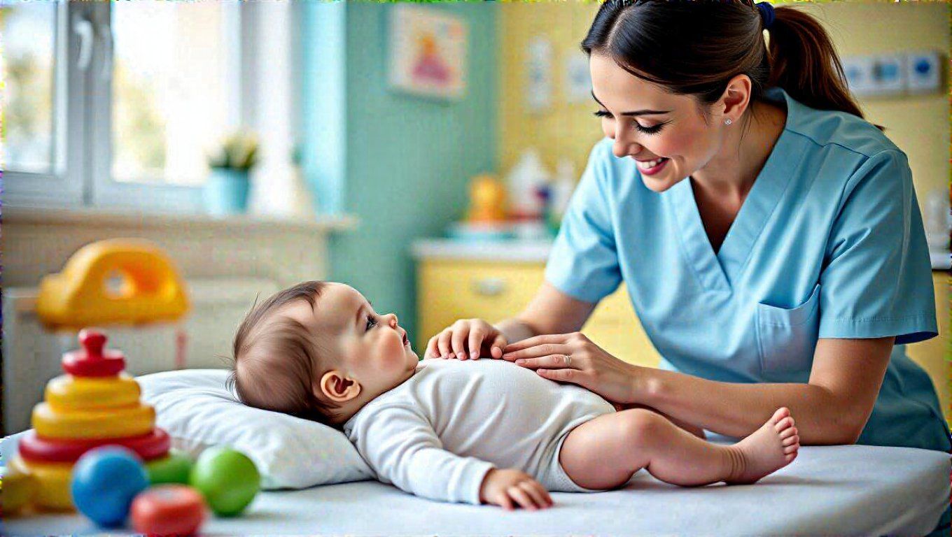 Piros lámpás jel, ha a sírás nem szűnik meg.