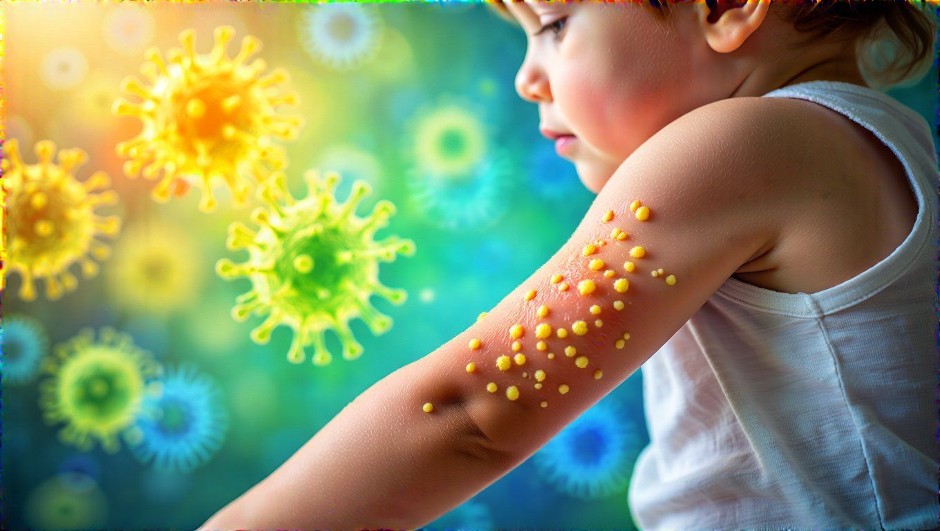 A csalánkiütés immunválaszt tükröz a gyerekeknél.