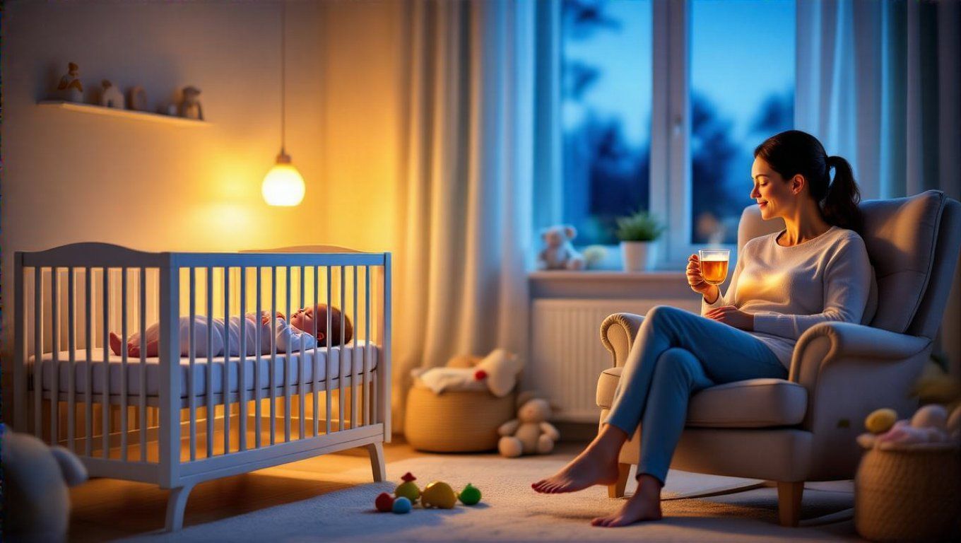 A szülői kimerültség hatással van a baba alvására.