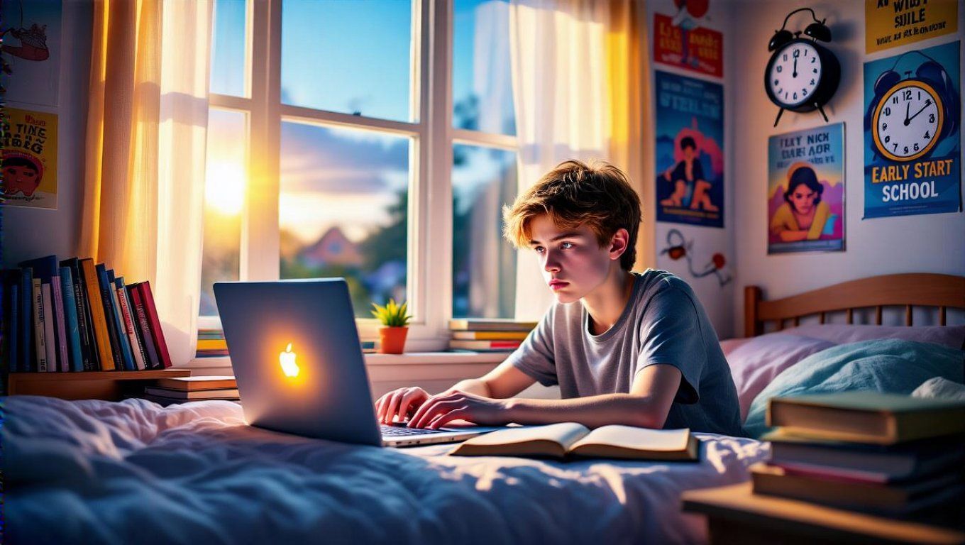 A kamaszok biológiai órája későbbi alvást preferál.