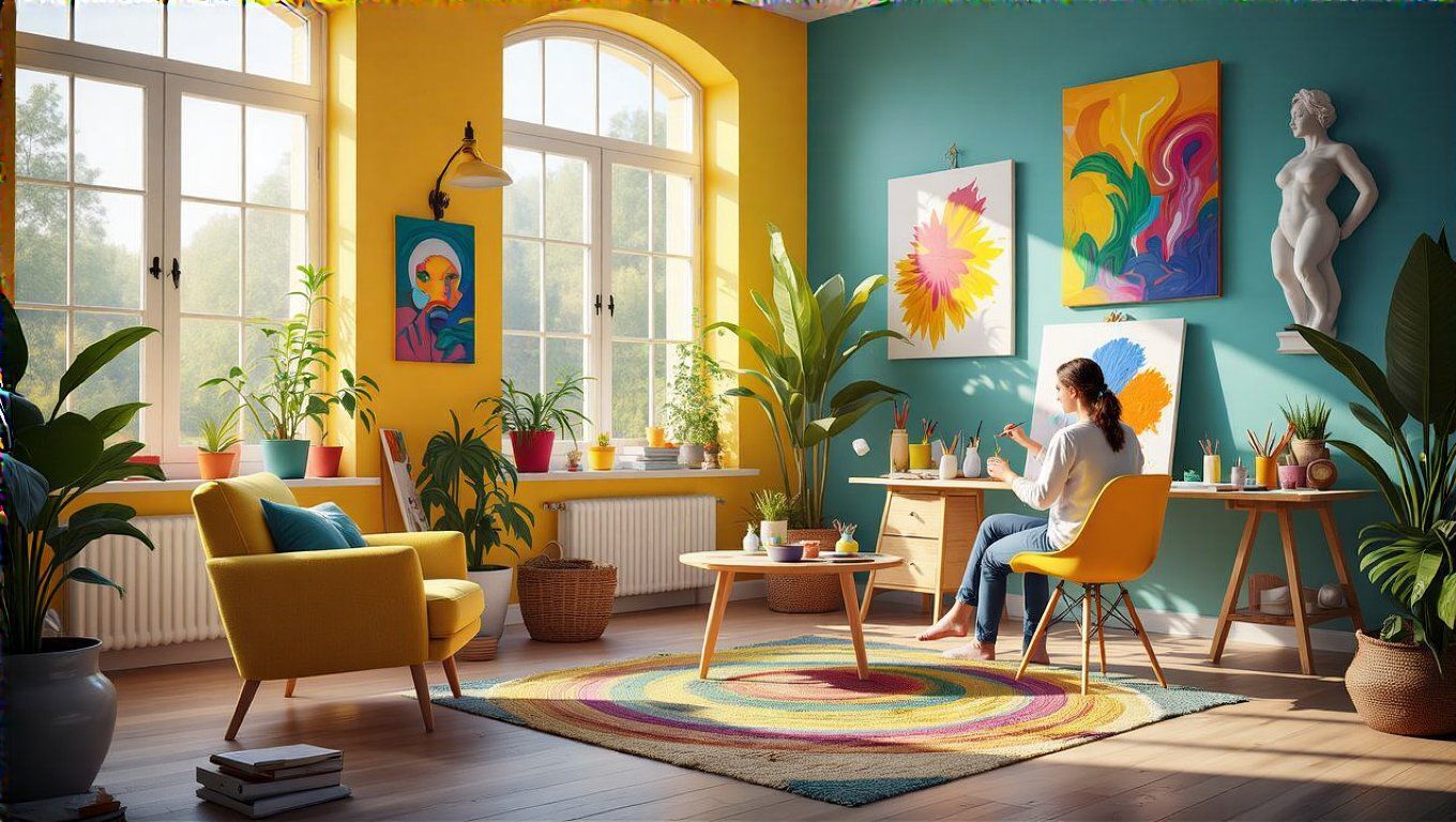 A természetes fény és színek serkentik a kreativitást.