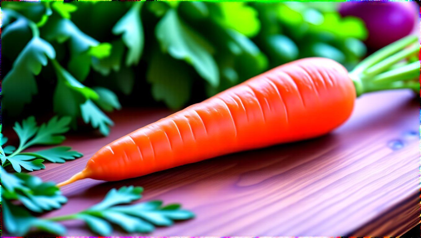 A sárgarépa gazdag béta-karotinban, javítja a látást.