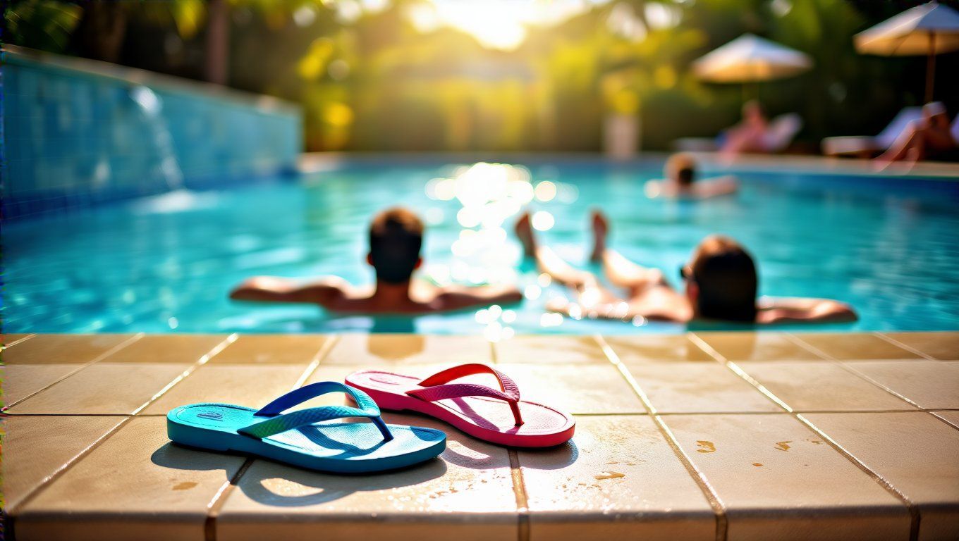 A flip-flop papucs csökkenti a tapadást, növelve a balesetveszélyt.