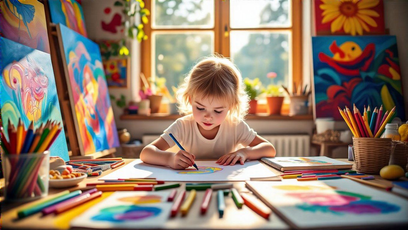 A művészet serkenti az agy kreatív és motoros fejlődését.