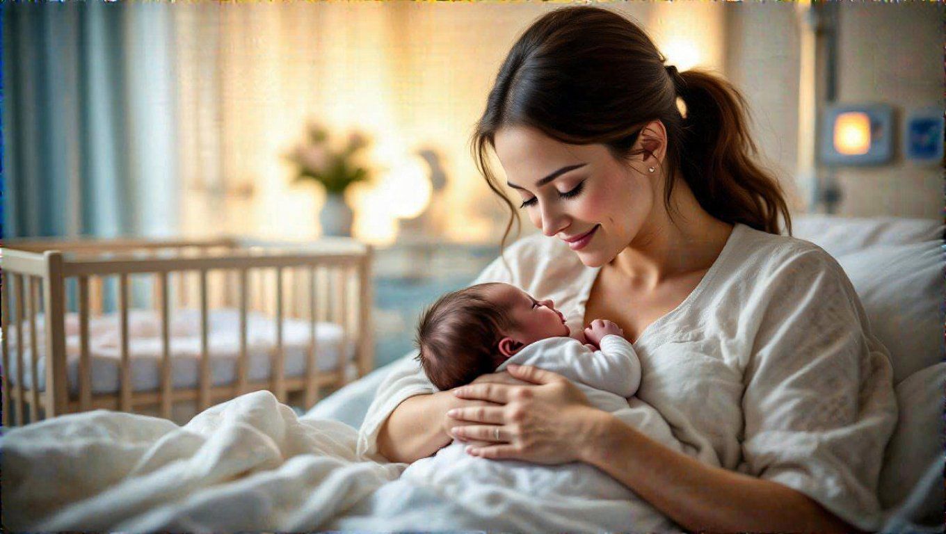 Az aranyóra alatt a baba és anya közötti kötődés erősödik.