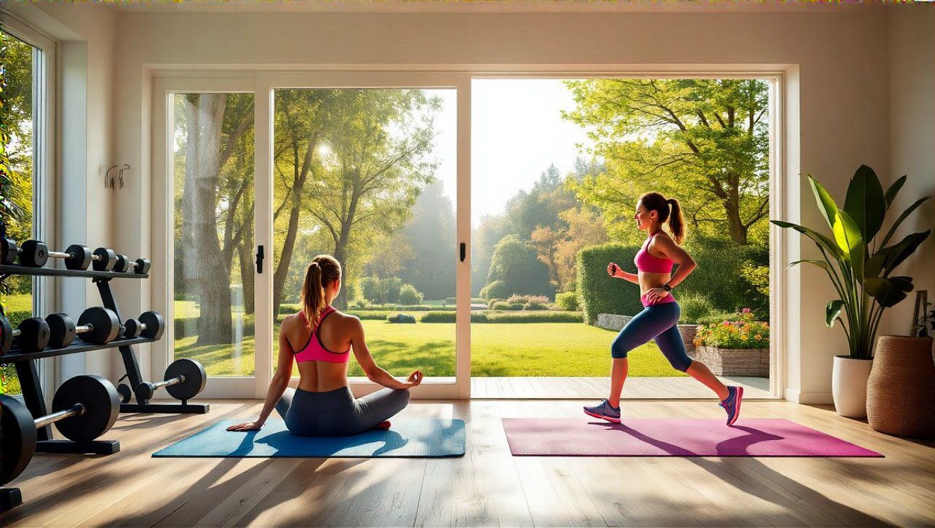 Otthoni edzés kényelmes, de a terem közösségi élményt ad.