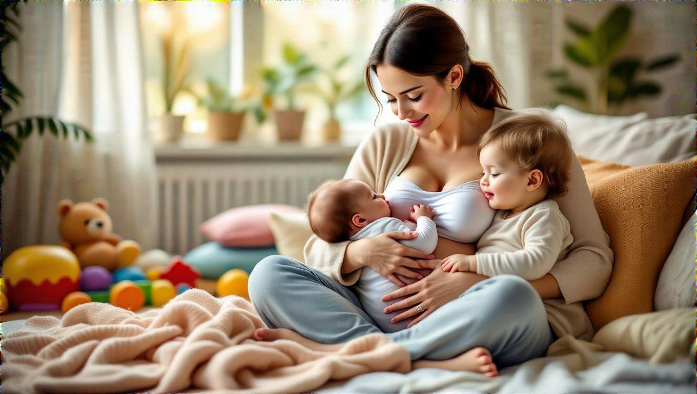 A tandem szoptatás javítja a tejellátás hatékonyságát.