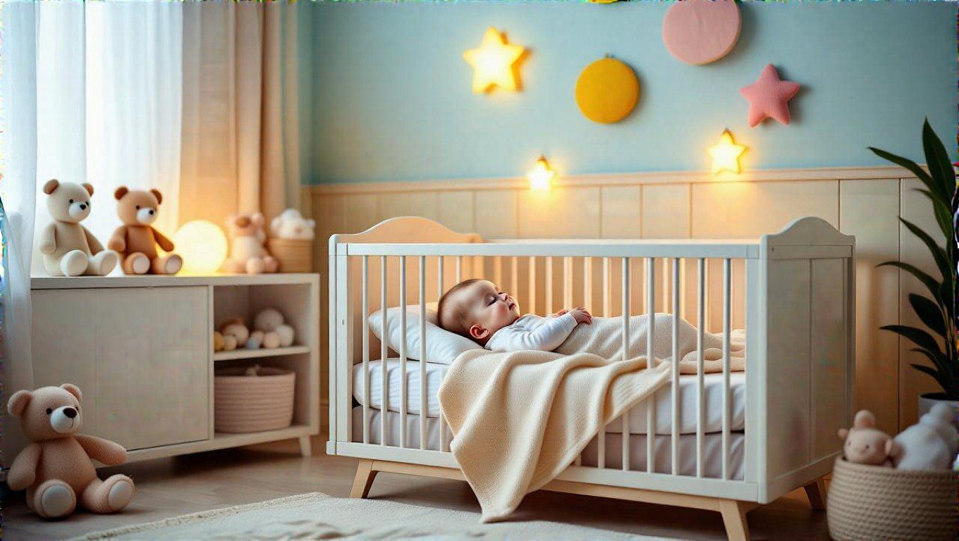 A sötét szoba segíti a baba természetes alvási ciklusát.