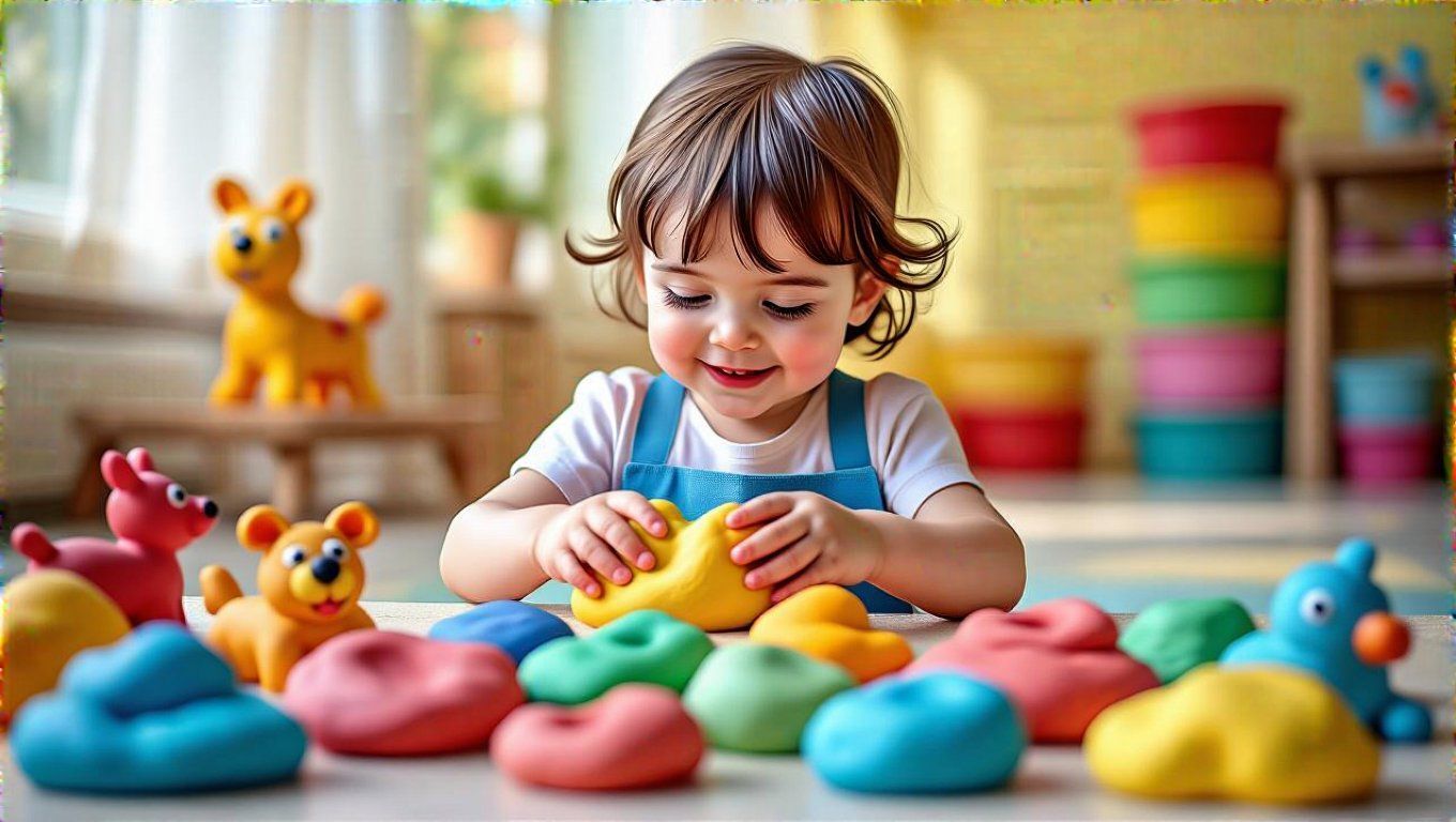 A gyurmázás javítja a figyelmet és a kézügyességet.