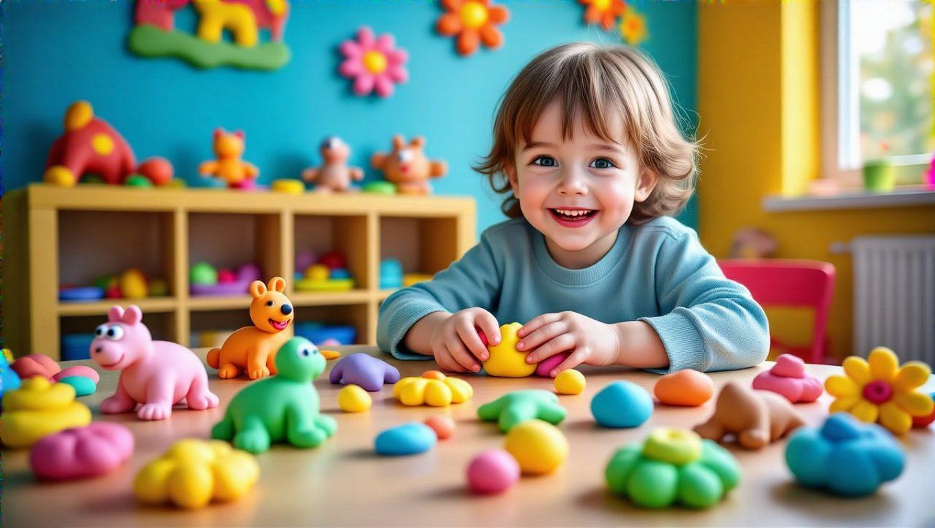 A gyurmázás serkenti a kreativitást és a finommotorikát.