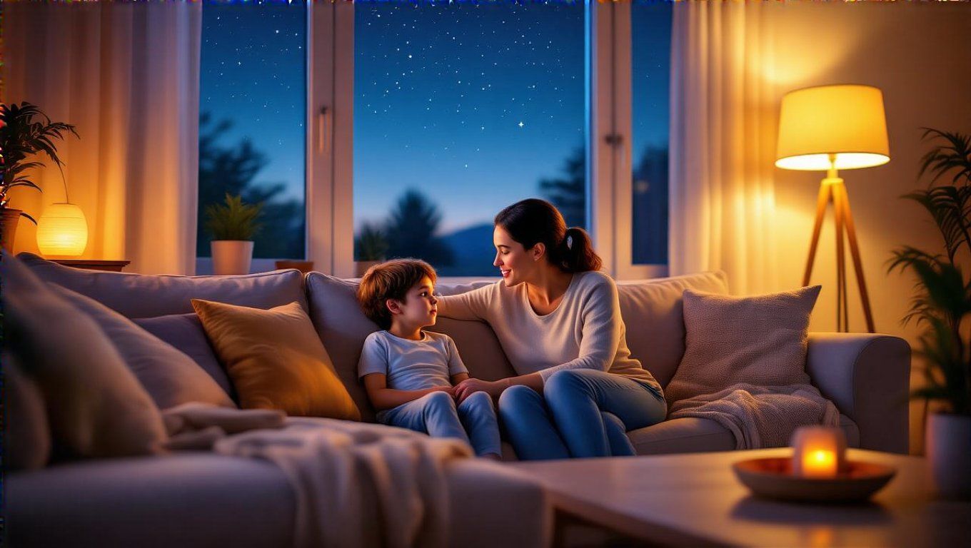 A nyílt beszélgetés segít a gyermeki szorongás csökkentésében.