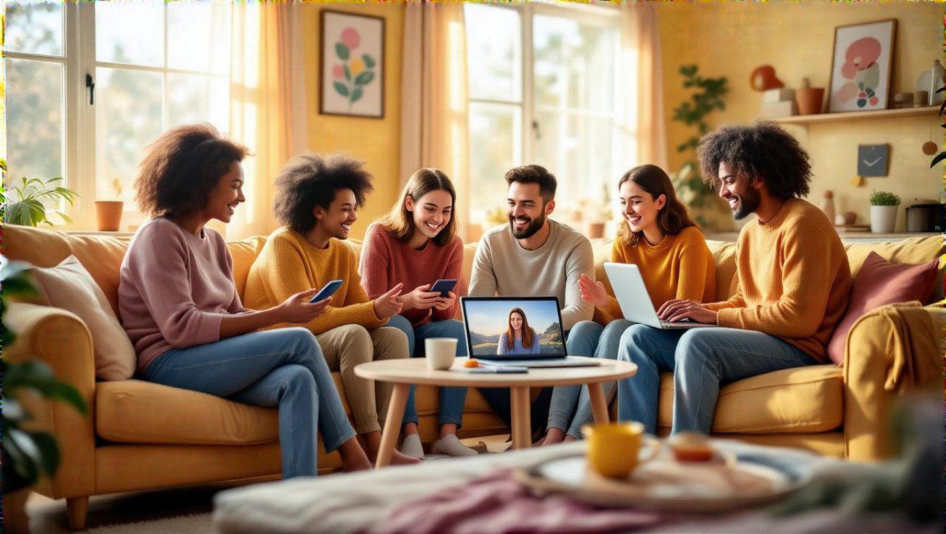 A digitális eszközök segítik a távoli barátságokat.