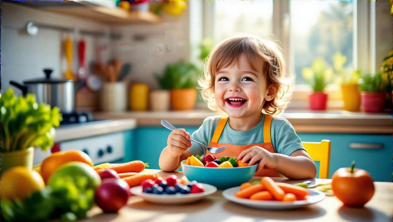 Az önálló evés fejleszti a gyermekek étkezési szokásait.