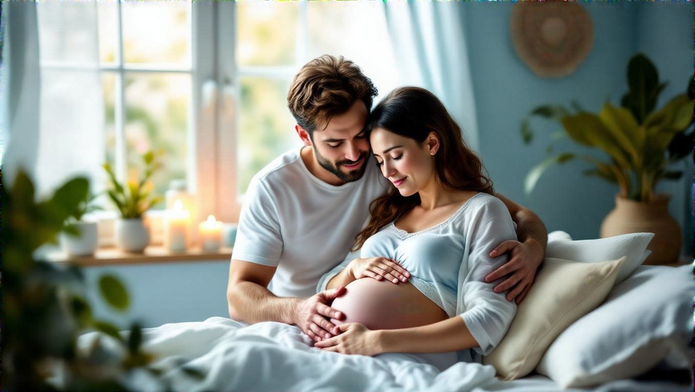 A férj támogatása javítja a szülésélményt és kapcsolódást.