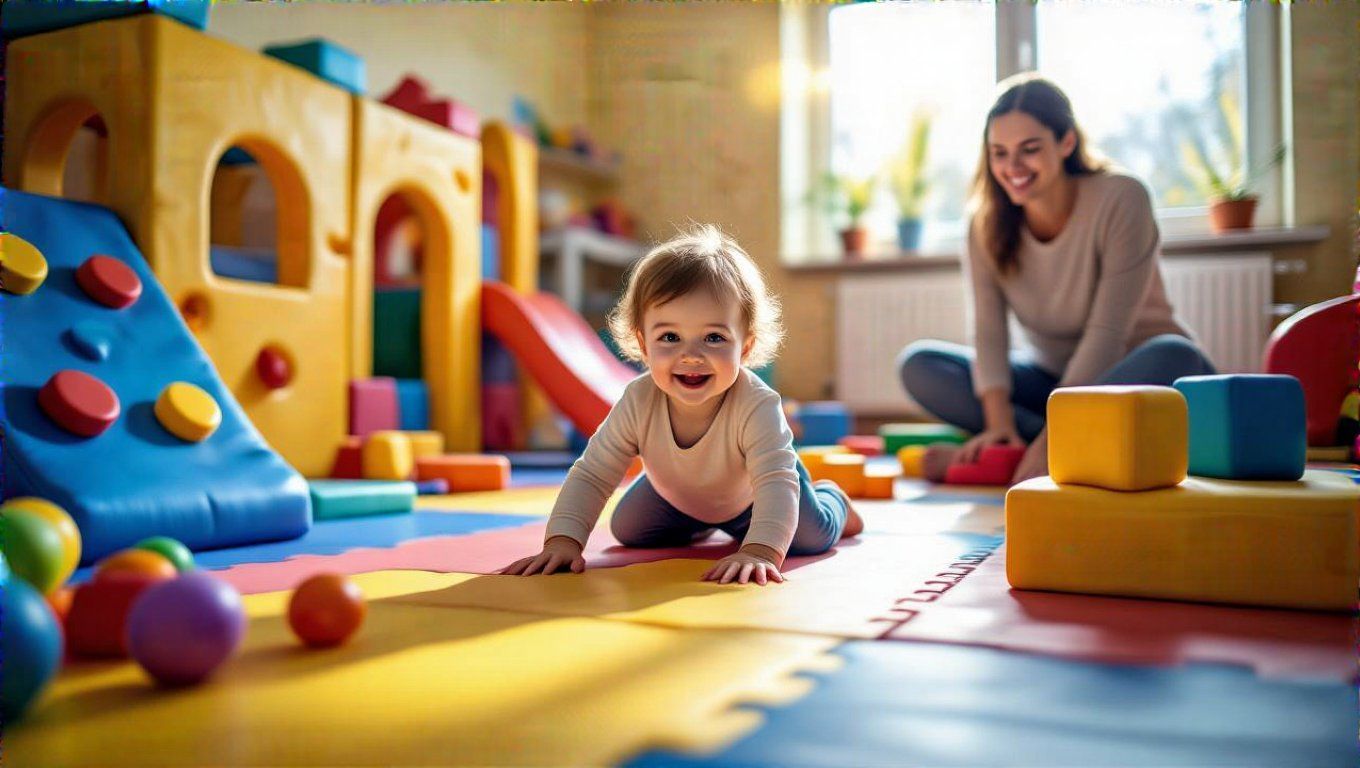 A mászás hiánya késleltetheti a motoros készségek fejlődését.