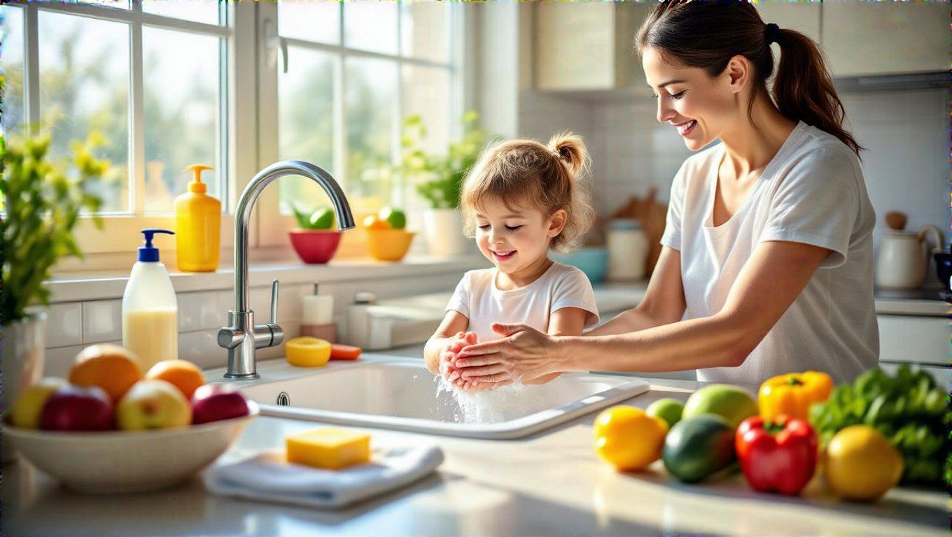 A rendszeres kézmosás csökkenti a paraziták terjedését.